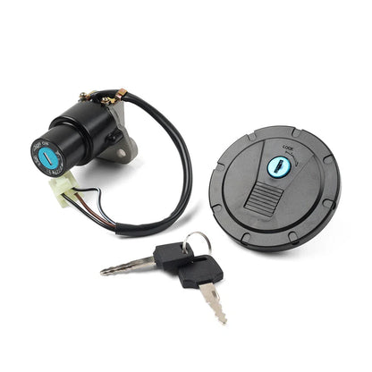 Ignition Switch Fuel Gas Cap Lock Key Set for Kawasaki KLR650 (2008-2018)