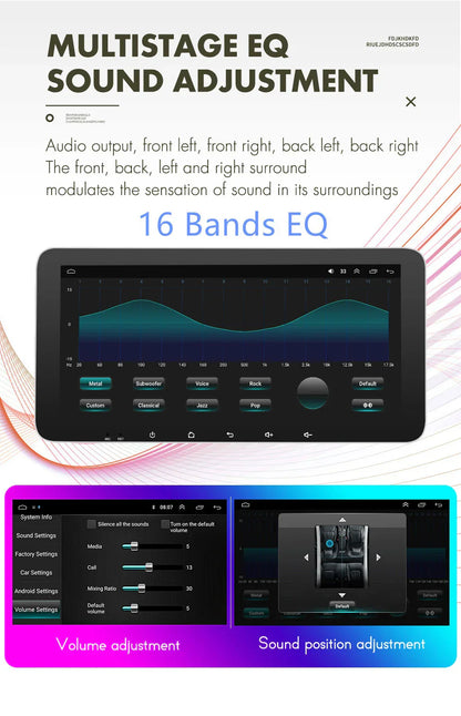 10.33'' Head Unit Navigation for Jeep Wrangler JL/Gladiator (2018-2024)