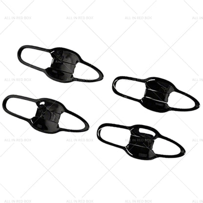 8 x Black Outer Door Handle Bowl Cover Trim for Toyota Camry (2018-2023)