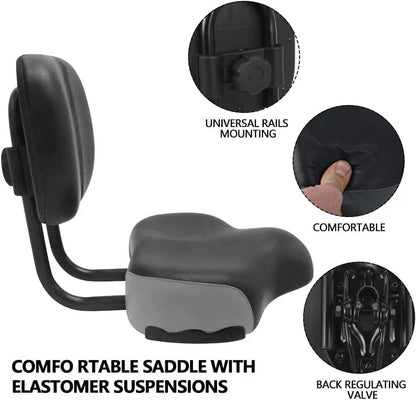 Bike Seat Backrest Cushion for Bicycle Tricycle - Support