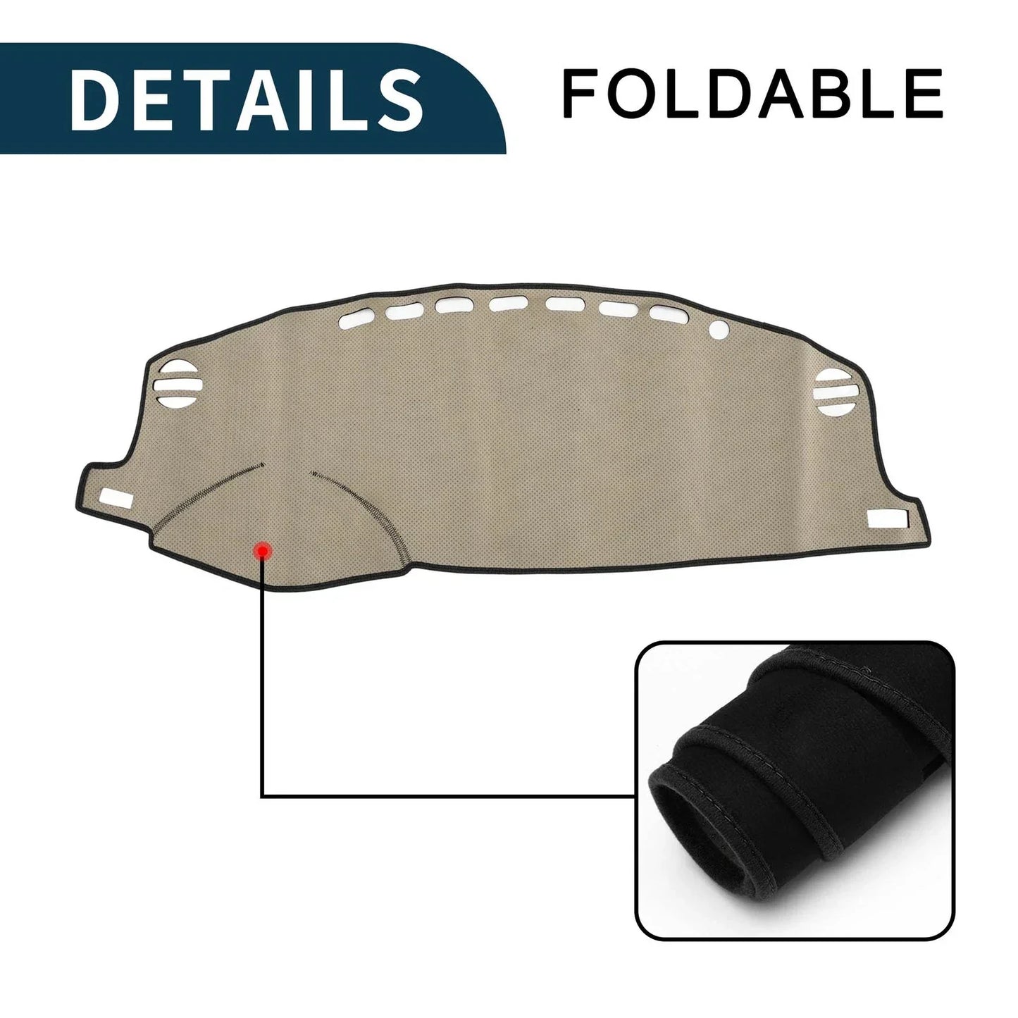 Dashboard Cover Mat for Lexus CT 200H (2011-2019) Sun Protector Pad Black