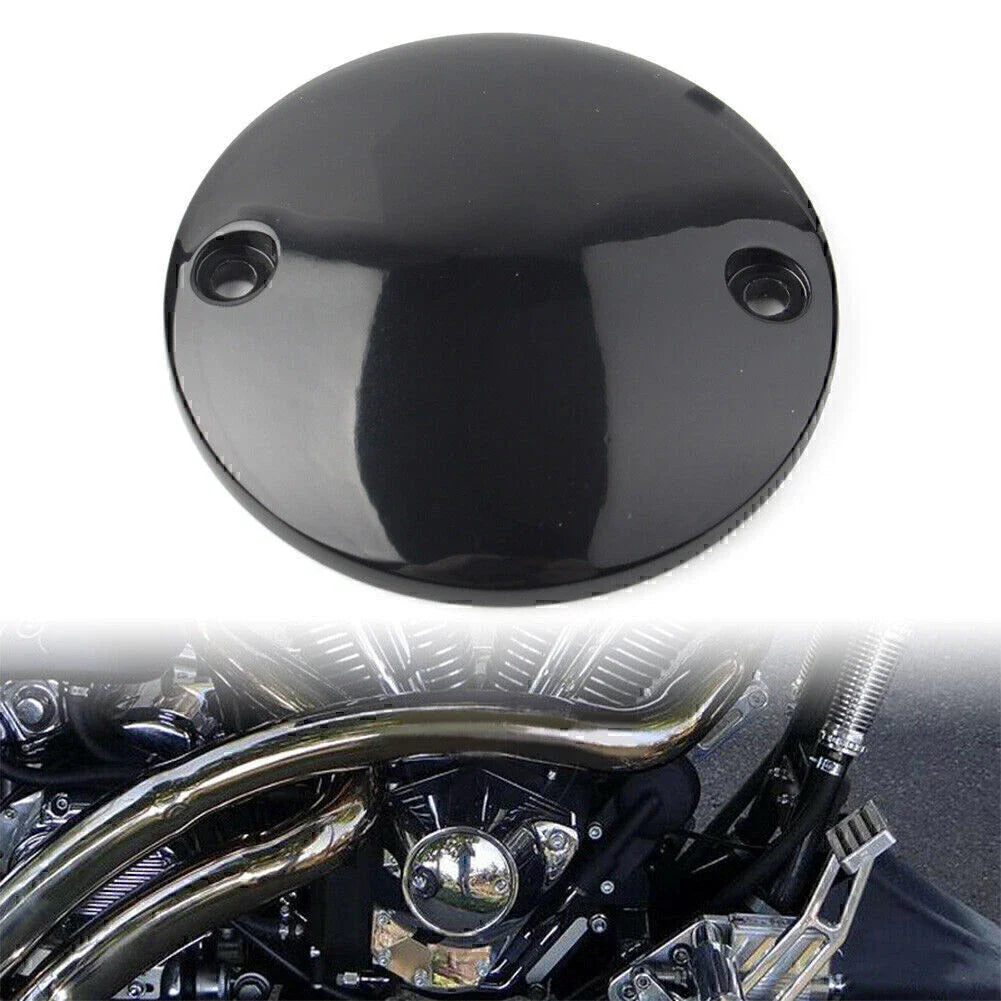 Flat Black Timer Ignition Points Cover for Harley Sportster XL 883 1200 (72-17)