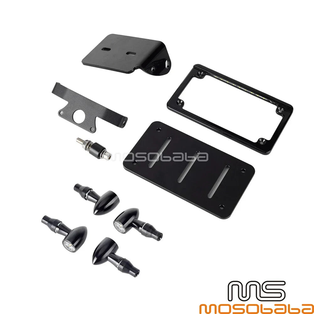 LED License Plate Bracket Frame w/Turn Tail Light for Sportster S (2021-2024)