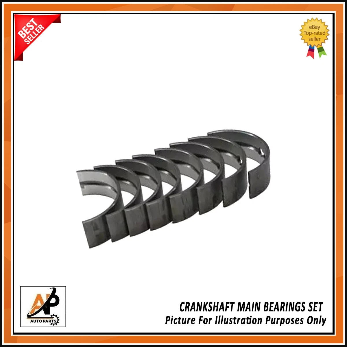 Crankshaft Main Bearings STD Set for Ford EcoBlue 2.0L YLF6 () (2016–)