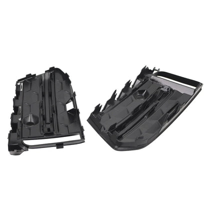Front Lower Fog Light Frame Covers Glossy Black for Audi A6 C8 (2023-2025)