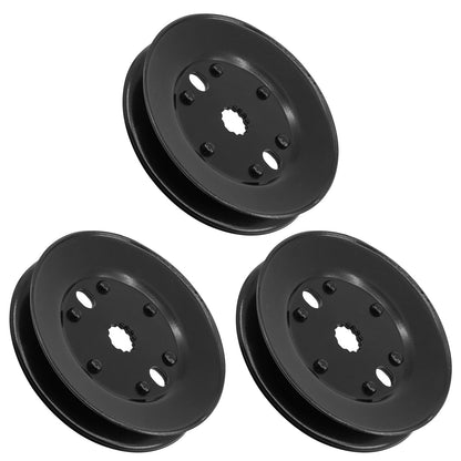 Deck Spindle Pulley Replacement for John Deere X320 X324 X500 X520 X540 (48") (Qty 3)