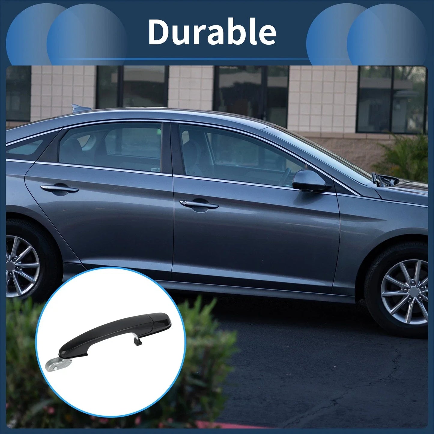 Rear Right Exterior Door Handle for Hyundai Tucson (2005-2009) - 1 Pcs