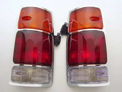 Chrome Taillights for Holden Rodeo TF TFR Isuzu Ute & Vauxhall Brava (1997-2003)