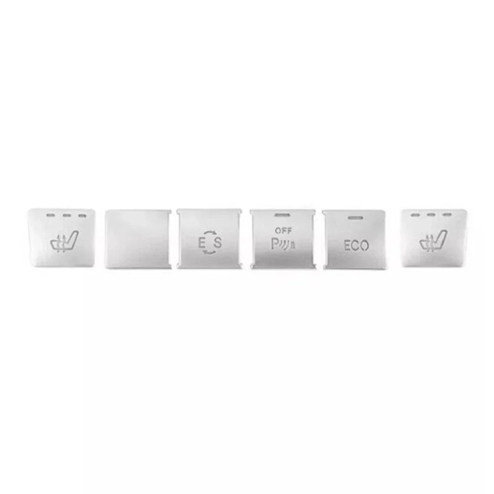 6x CD Panel Function Switch Cover Trim for Mercedes Benz GLK X204 (2009-2015)