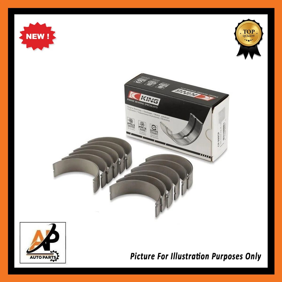 Big End Bearings Set 0.25 for Jeep Chrysler 3.0L EXF Engine (2005–2012)