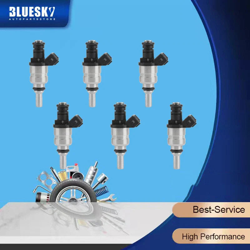 6 Pcs Fuel Injectors for BMW 320i 325i 325ci E46 M54 (2001-2006)