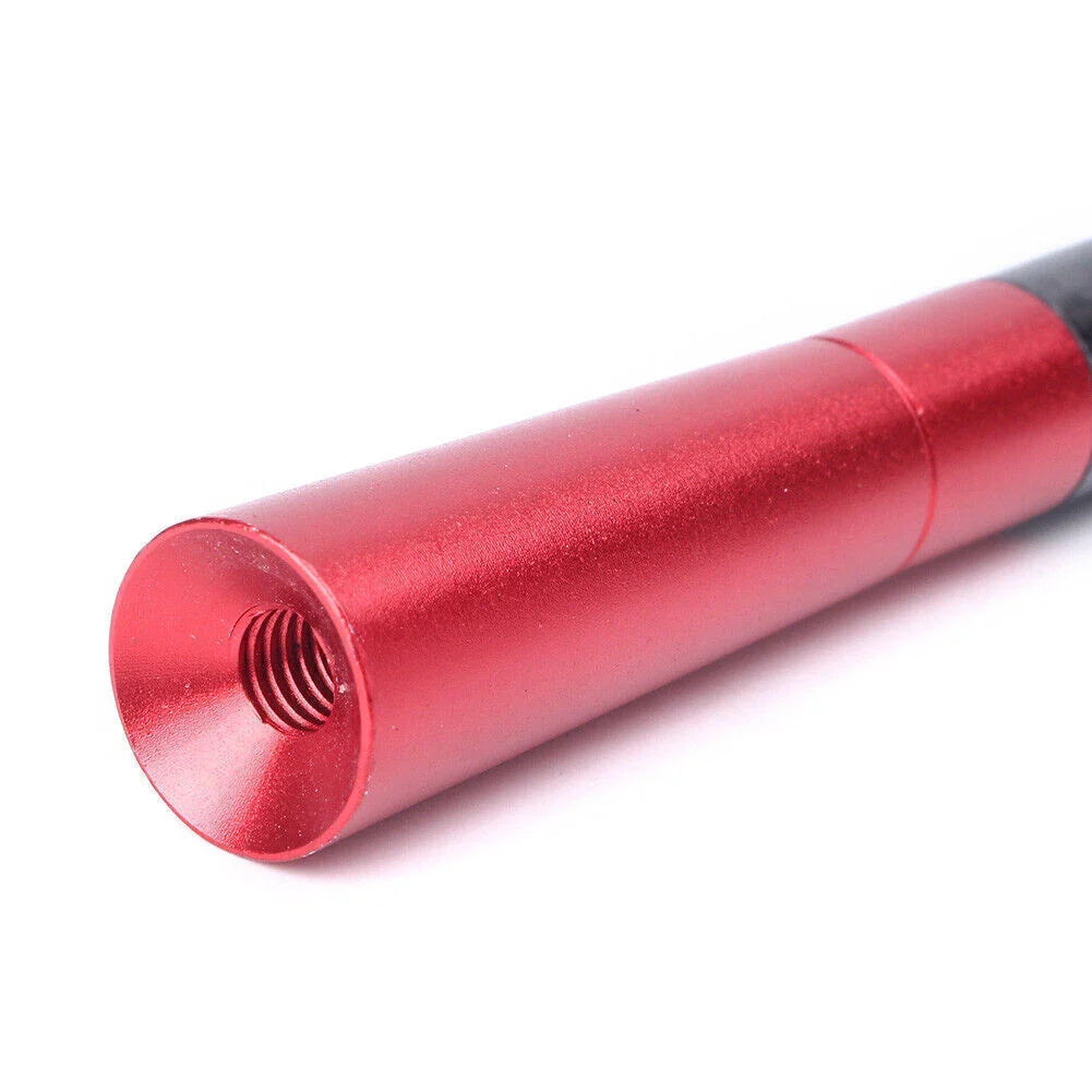 Carbon Fiber FM AM Radio Antenna for Car - Aluminum Metal Red
