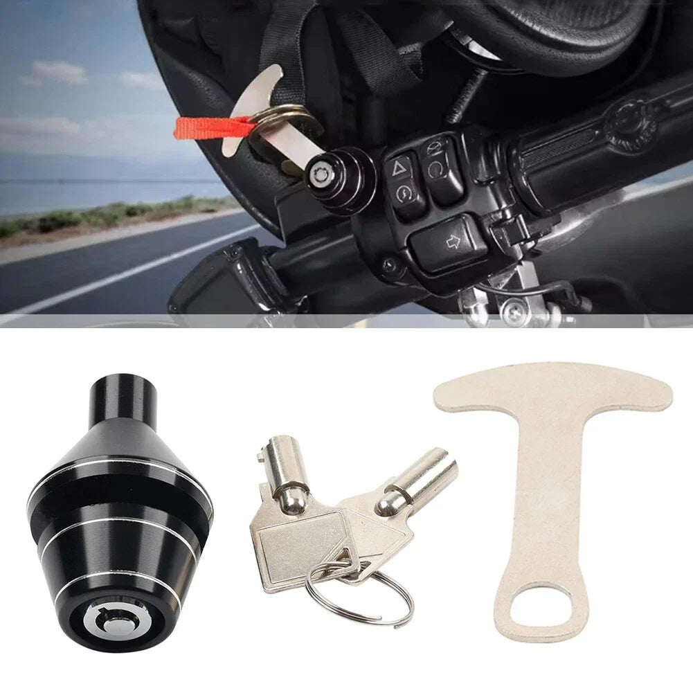 CNC Aluminum Handlebar Helmet Lock for Harley Motorcycle Accessories