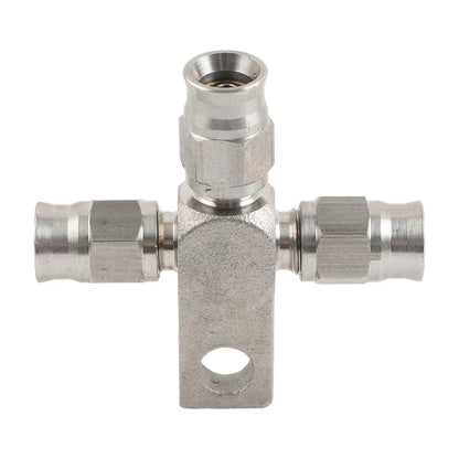 Stainless Steel AN-3 Tee Brake Hose Fittings for Car (No Year Specified)