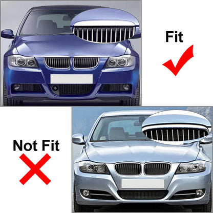 Diamond Black Front Kidney Grille for BMW 3 Series E90 E91 (2005-2008)