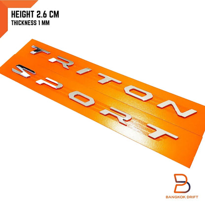 Chrome Front Bonnet Hood Emblem Logo for Mitsubishi L200 (2005-2023)