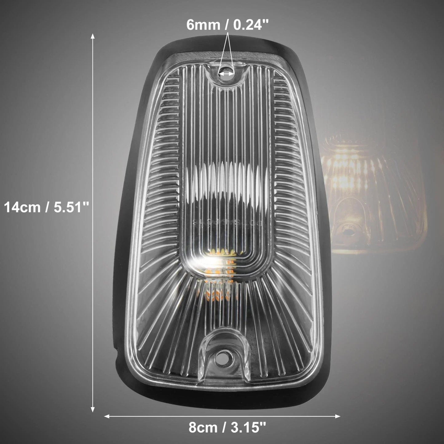 5 x Clear Cab Marker Light Covers for Chevrolet K2500 (1998-2000)