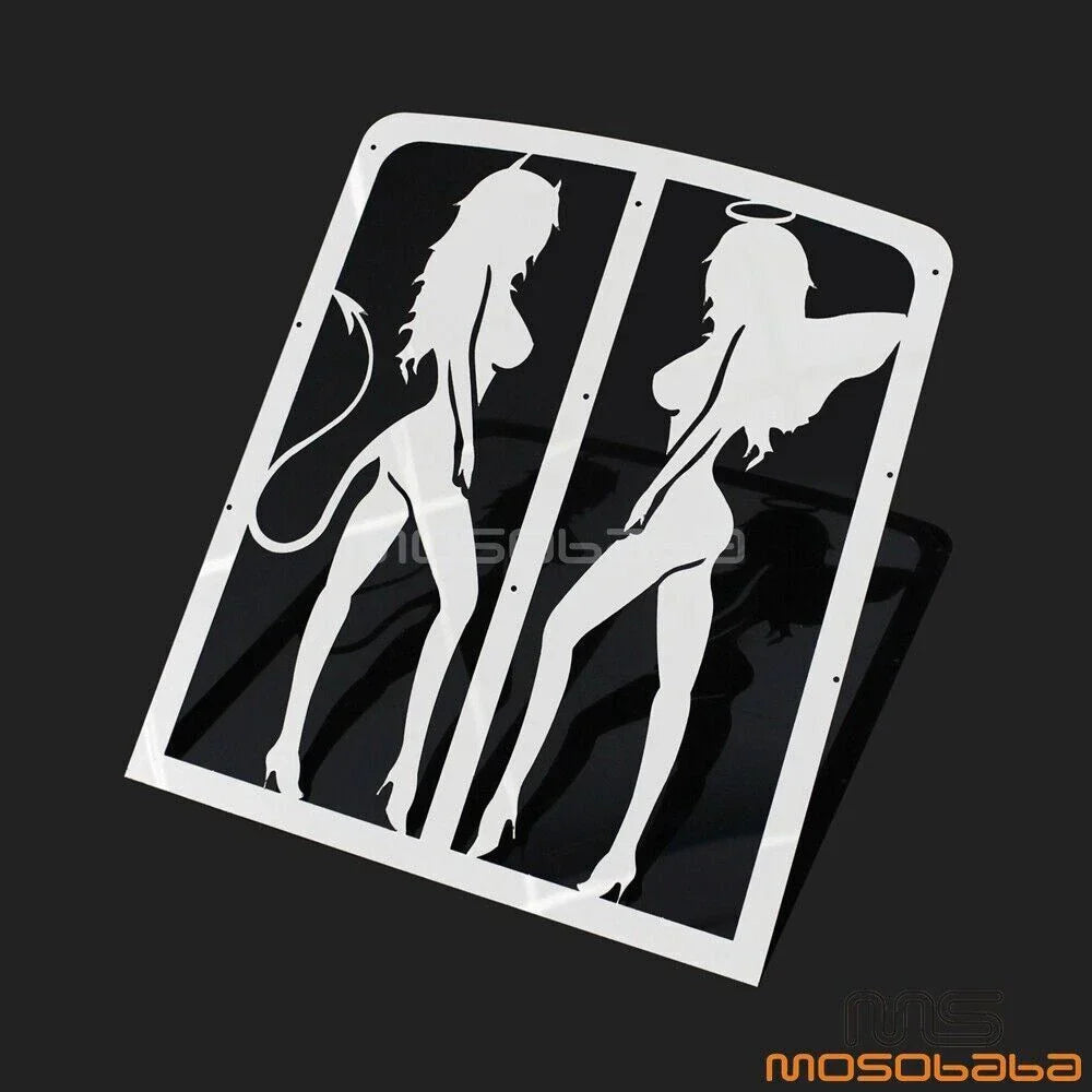 Chrome Sexy Girl Radiator Grille Guard for Yamaha Banshee (1987-2012)