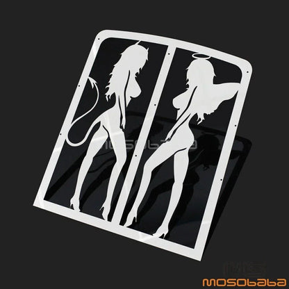 Chrome Sexy Girl Radiator Grille Guard for Yamaha Banshee (1987-2012)