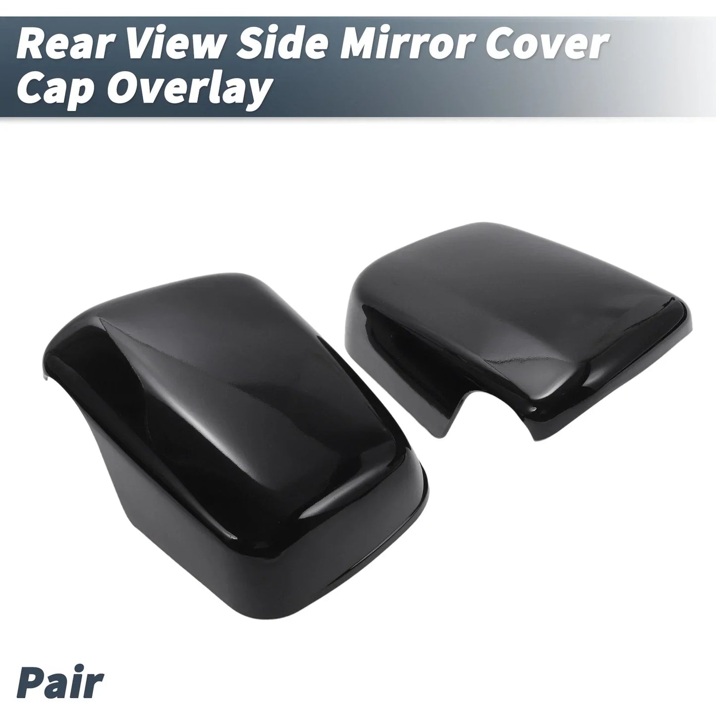 Rearview Mirror Cover Overlay Gloss Black for Lexus RX300 (1999-2003)