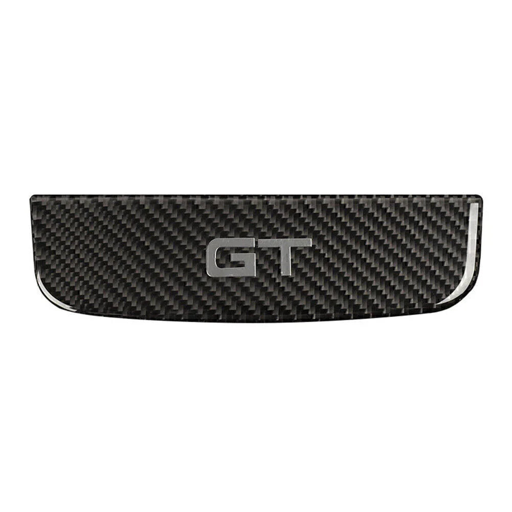 Carbon Fiber Interior Storage Box Trim Cover for Ford Mustang (2015-2019)