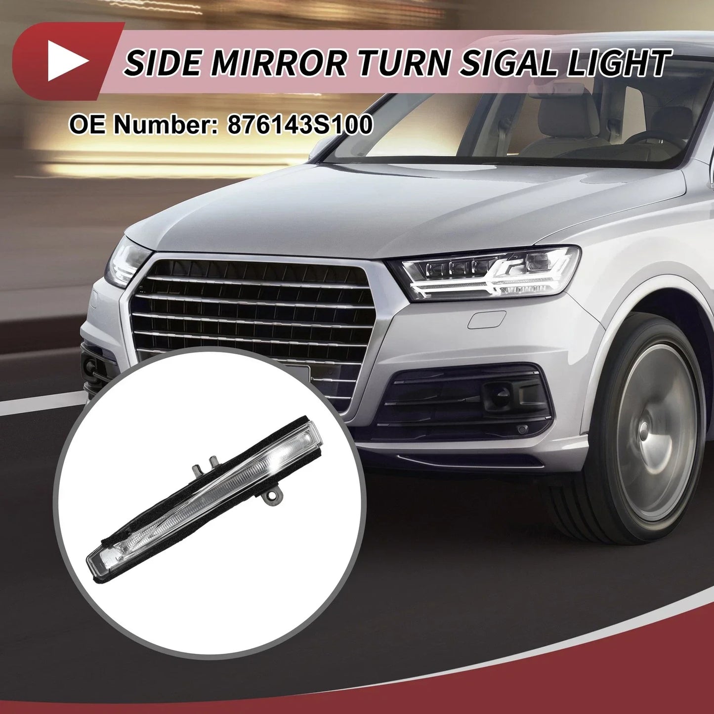 Car Mirror Turn Signal Light for Hyundai Sonata 2011-2013 Left LED
