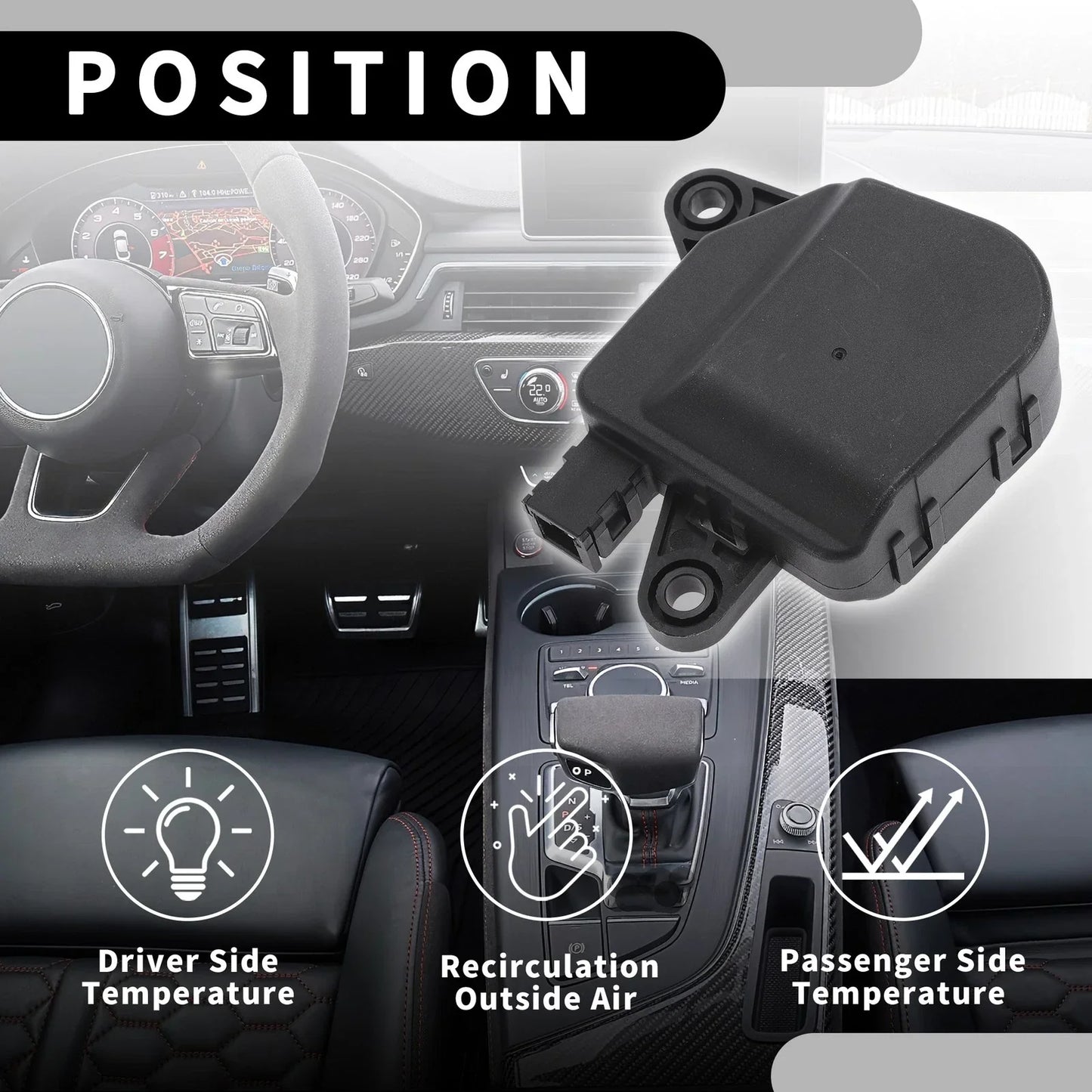 HVAC Heater Blend Door Actuator for Chevrolet Uplander (2005-2009)