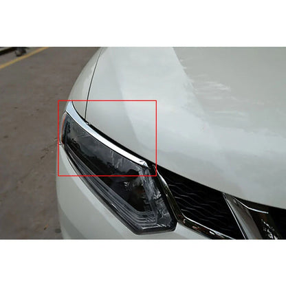 Chrome Front Headlight Eyebrow Cover for Nissan X-Trail T32 (2014-2016)