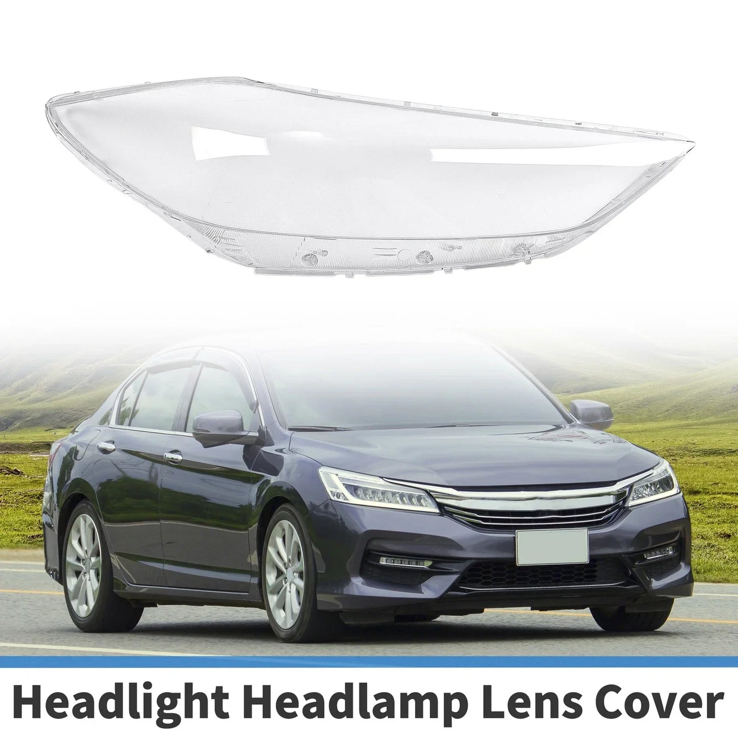 Car Front Right Headlight Lens Cover for Hyundai Elantra (2017-2018)