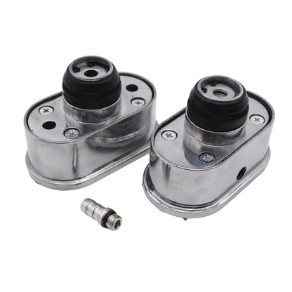 Polished Aluminum Finned Oval Air PCV Breather Combo for Valve Cover