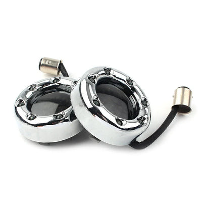 Red LED Turn Signal Lights Trim Ring for Harley Sportster