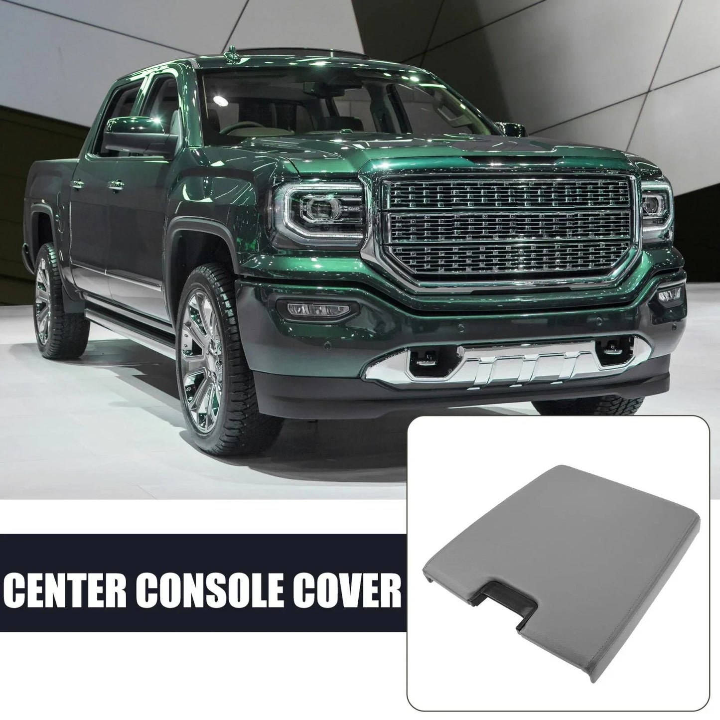 Car Center Console Cover Gray for Chevrolet Silverado 1500 (2007-2013)