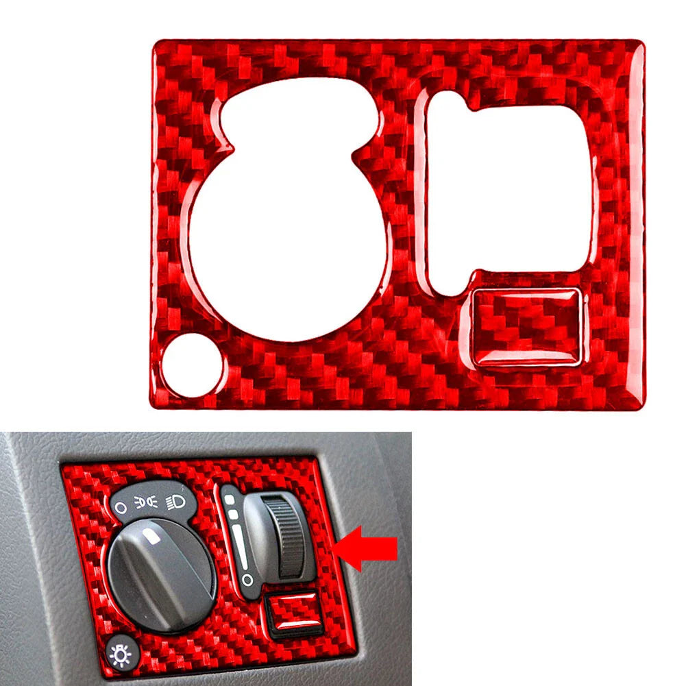 Headlight Switch Panel Cover Trim for Chrysler 300 300C (2005-2010) Red