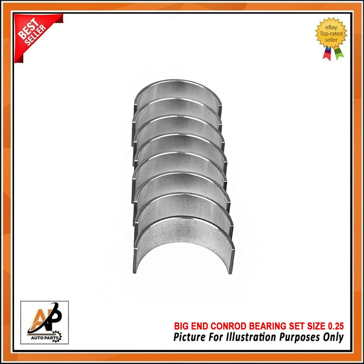 Conrod Bearing Set for Renault 1.2 TCE Grand Megane Clio (2000–2015)