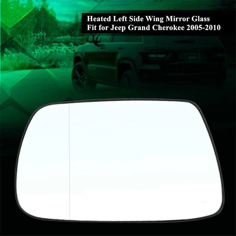 Heated Left Side Mirror Glass for Jeep Grand Cherokee (2005-2010)