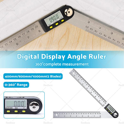 Digital Angle Finder Protractor Goniometer Ruler 360° Measurer