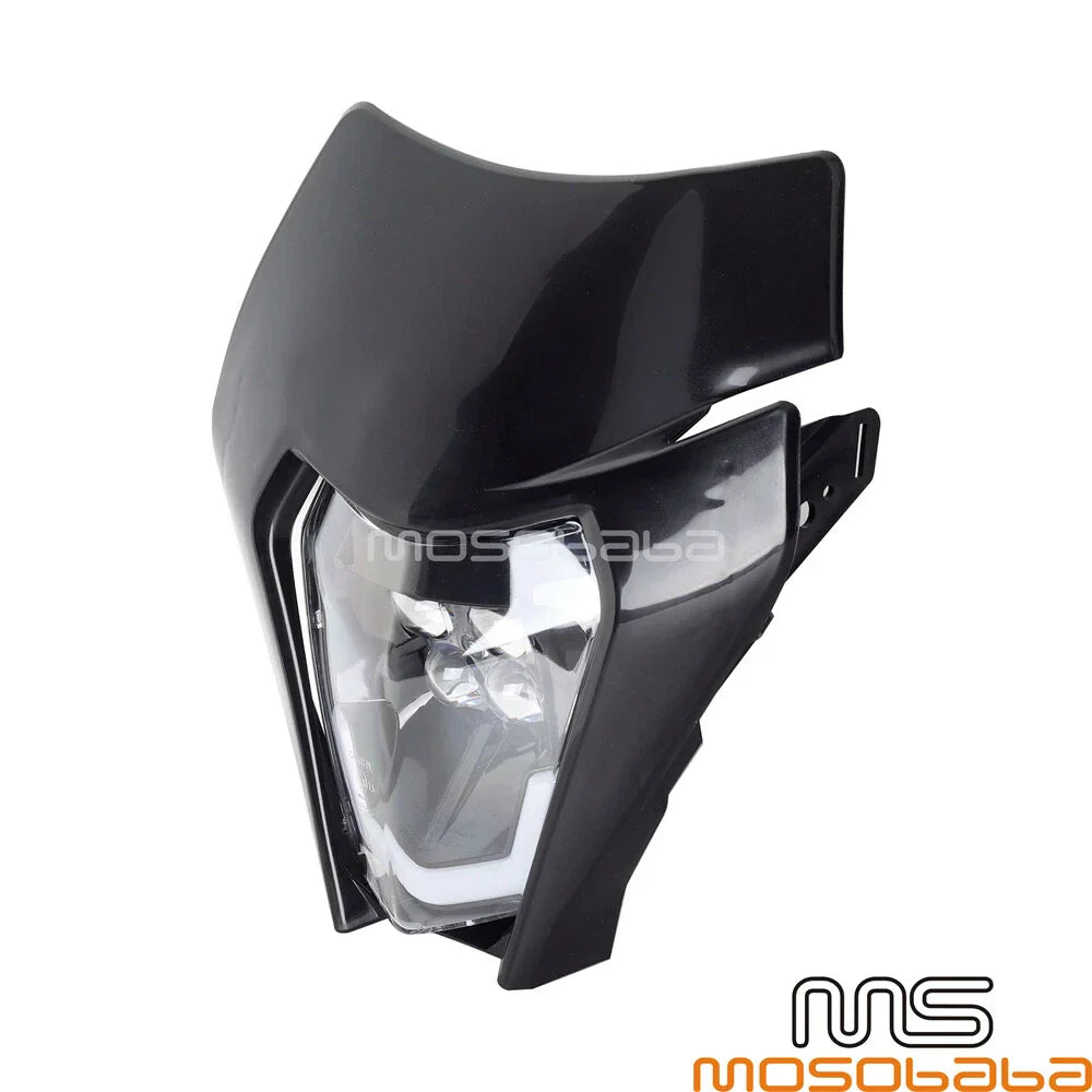 Universal Black Headlight LED Light for KTM EXC 250 300 350 450