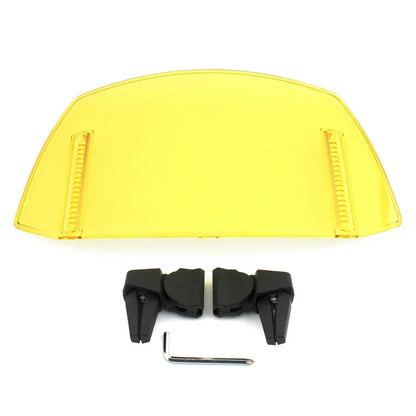 Universal Windshield Deflector for Motorcycle - Yellow