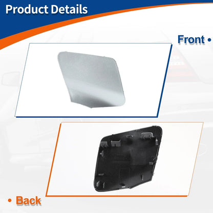 Front Car Bumper Tow Hook Cover for Mercedes-Benz (2012-2018) Diamond Silver
