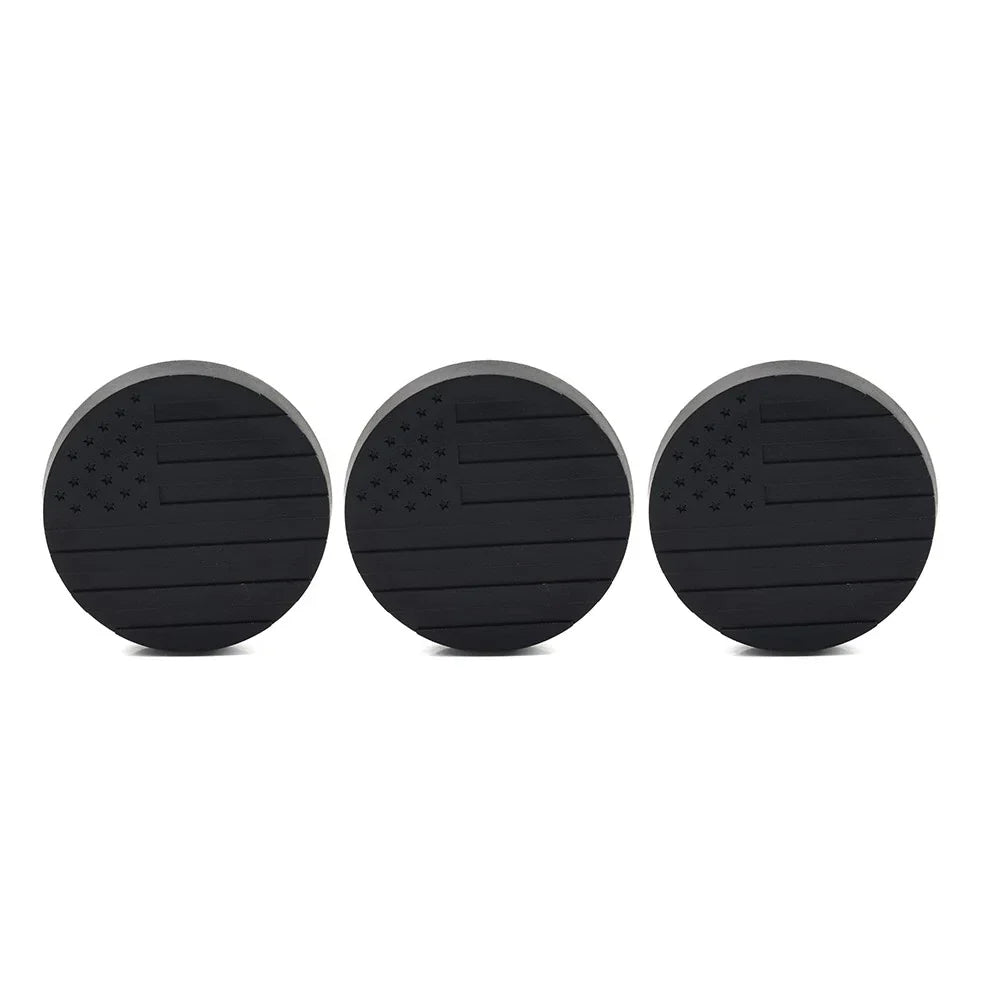 3 x Lock Door Key Hole Socket Cover Trim for Jeep Wrangler TJ JK JL JT