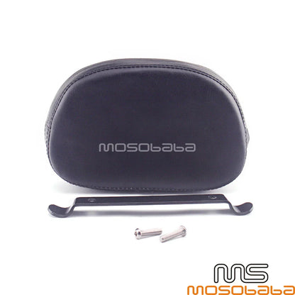 Black Backrest Pad Cushion for Harley Softail Short Sissy Bars