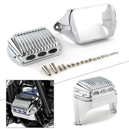 Front Voltage Regulator Cover Accent for Harley Bagger FLH 1997-2011 Chrome