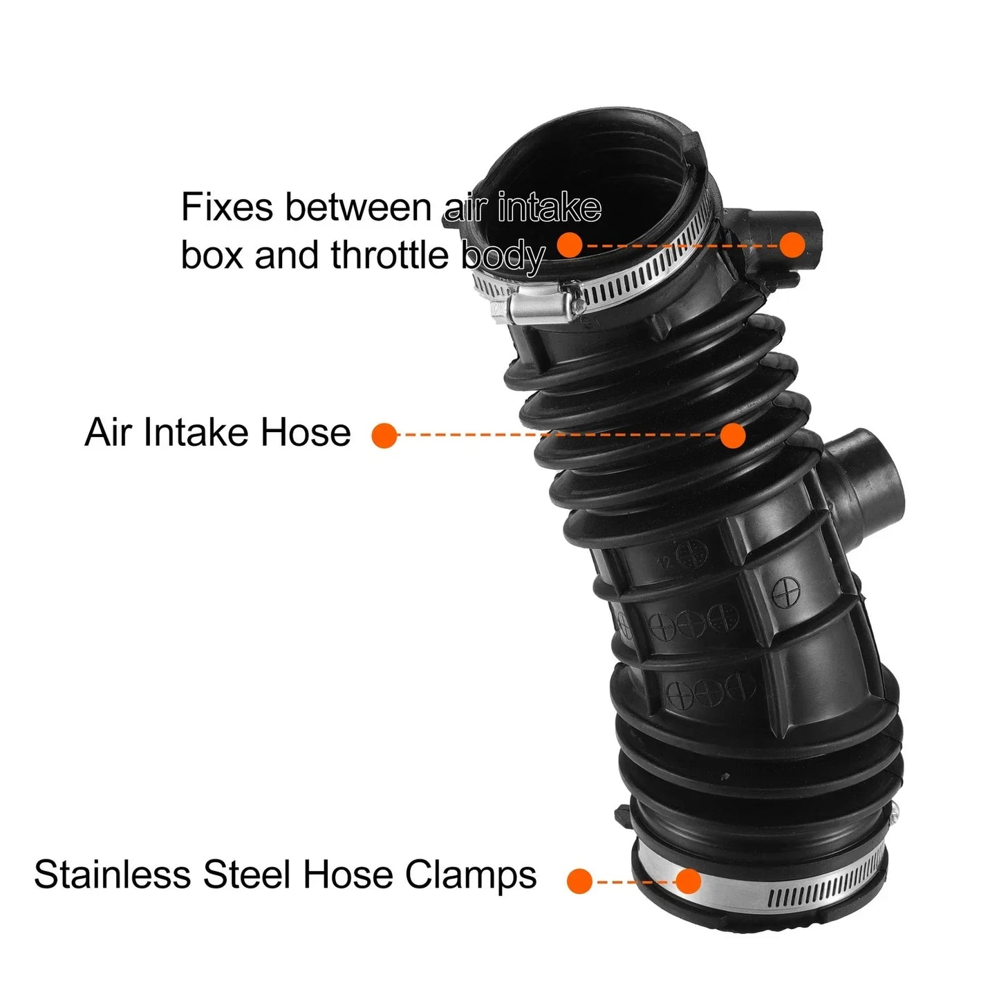 Engine Air Intake Hose for Honda Accord (2013-2016) - Black