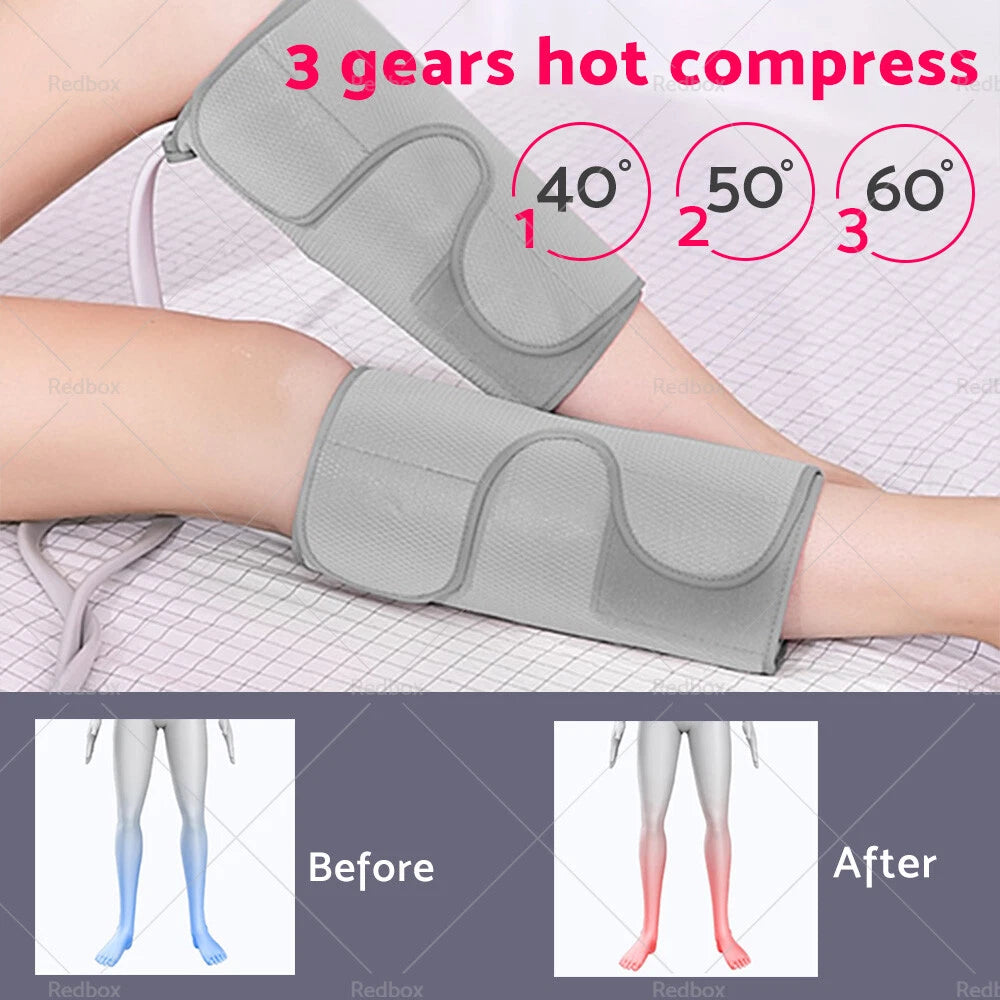 Calf & Thigh Massage Wraps for Leg & Foot Muscles with Heat Compression