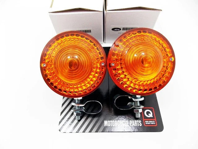 Front Left Right Turn Signal Indicator Blinker Assy Set for Yamaha XT250 (80-83)