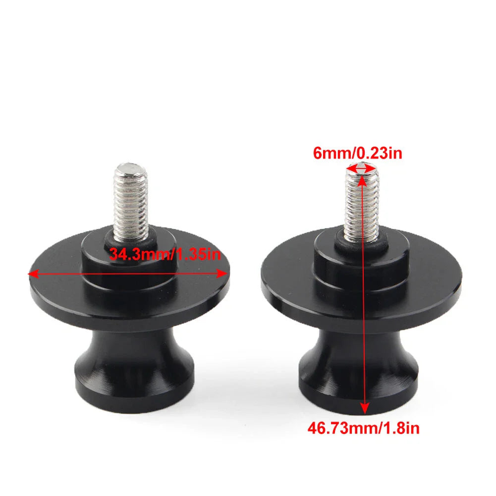 6MM Swingarm Spools Sliders (2) Orange for YAMAHA MT-09 FZ09 (2013-2022)