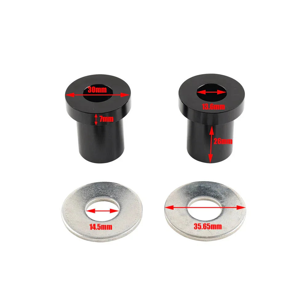 CNC Solid Handlebar Riser Bushings for Harley Touring Road King Softail