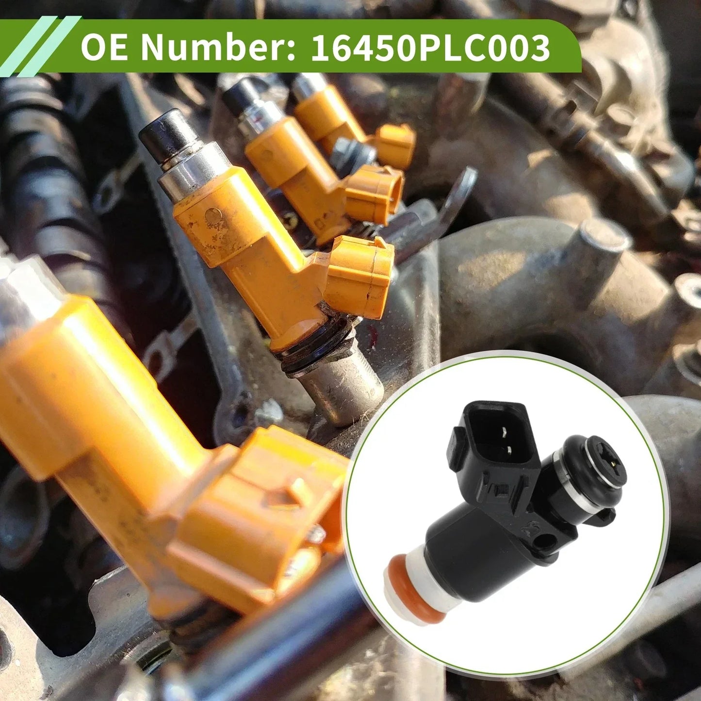 Fuel Injector 1 x No.16450PLC003 for Honda Civic Si 2.0 (2002-2005)