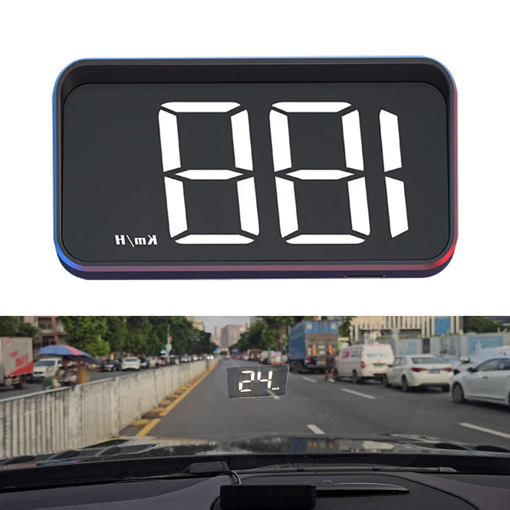 M2 Head Up White Digital Speedometer GPS HUD for Car