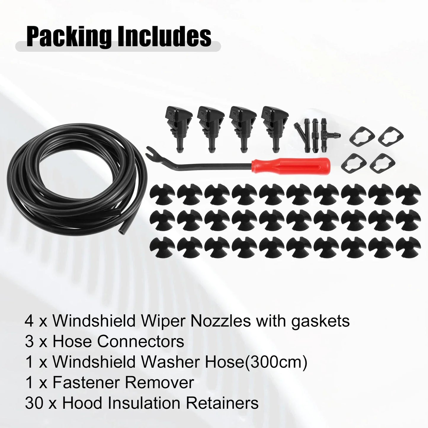 Front Windshield Washer Nozzle Kit for Dodge Avenger (2008-2014)